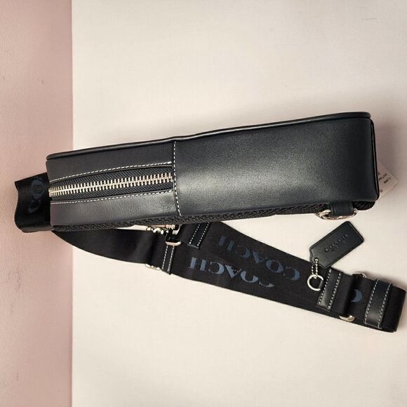 NWT COACH CJ588 HOUNDSTOOTH SULLIVAN PACK BACKPACK Teal - Picture 2 of 8